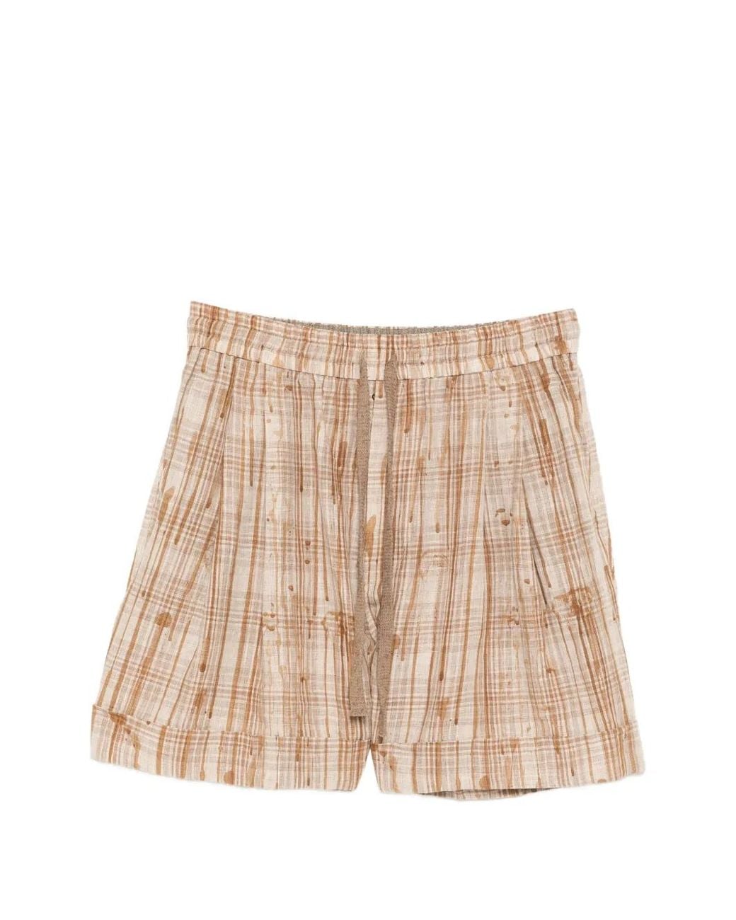 Pantalones Cortos A Cuadros Ziggy Chen de hombre de color Natural