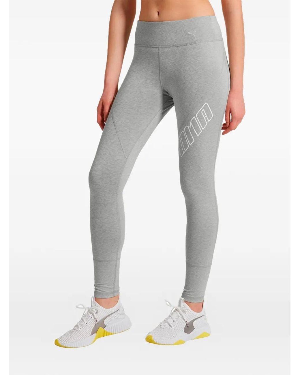 PUMA Gray Yogini Logo Leggings