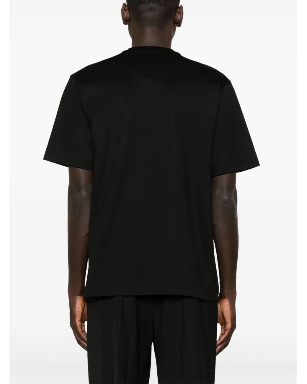 Fendi Black Roma' Print T-Shirt for men