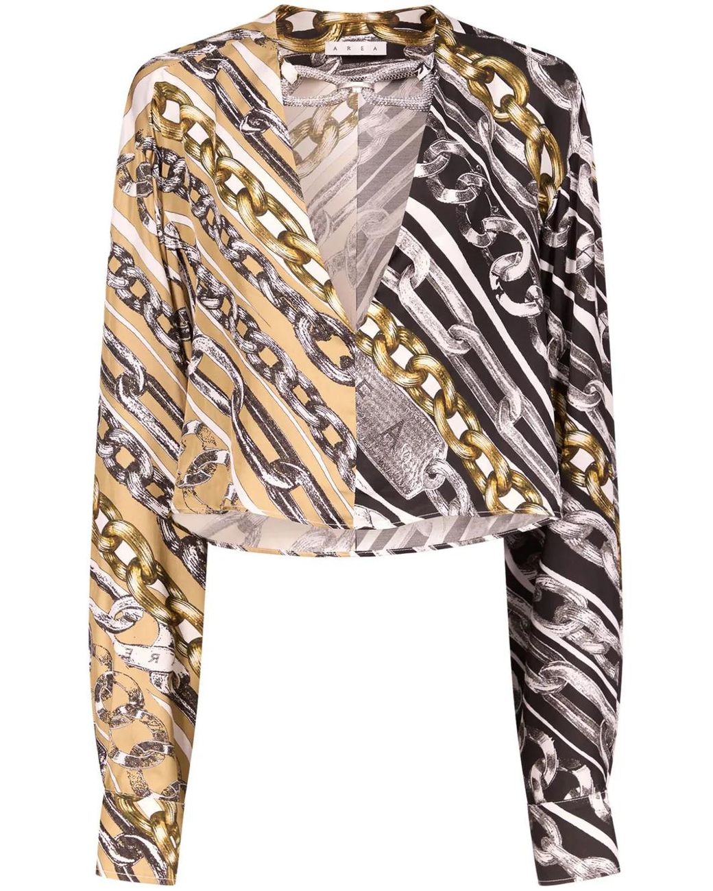 Area Black Crystal Link Blouse