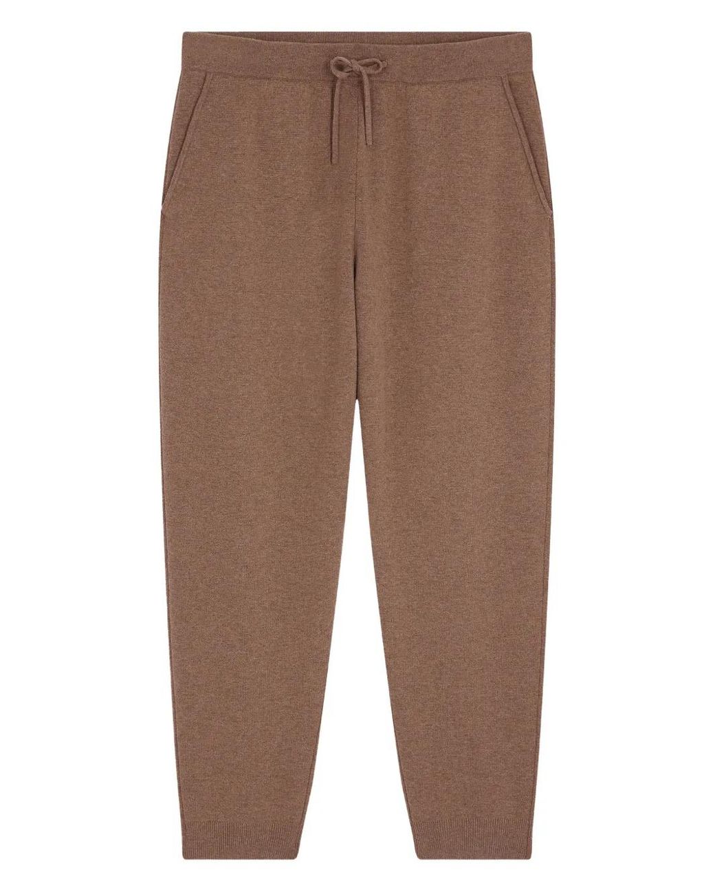 Fursac Brown Drawstring Track Pants for men
