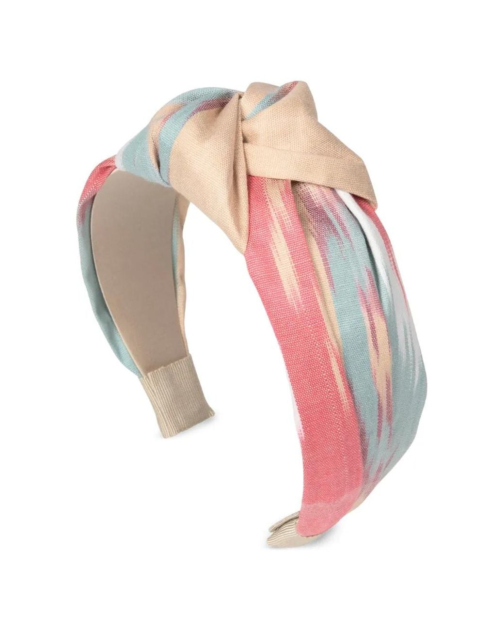 Jennifer Behr White Ikat Samaya Knotted Headband