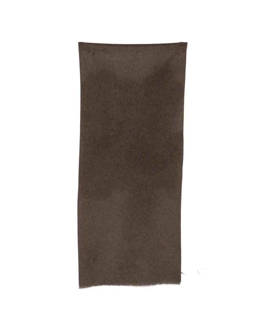 Sciarpa Con Logo Ricamato E Frange di Jacquemus in Brown