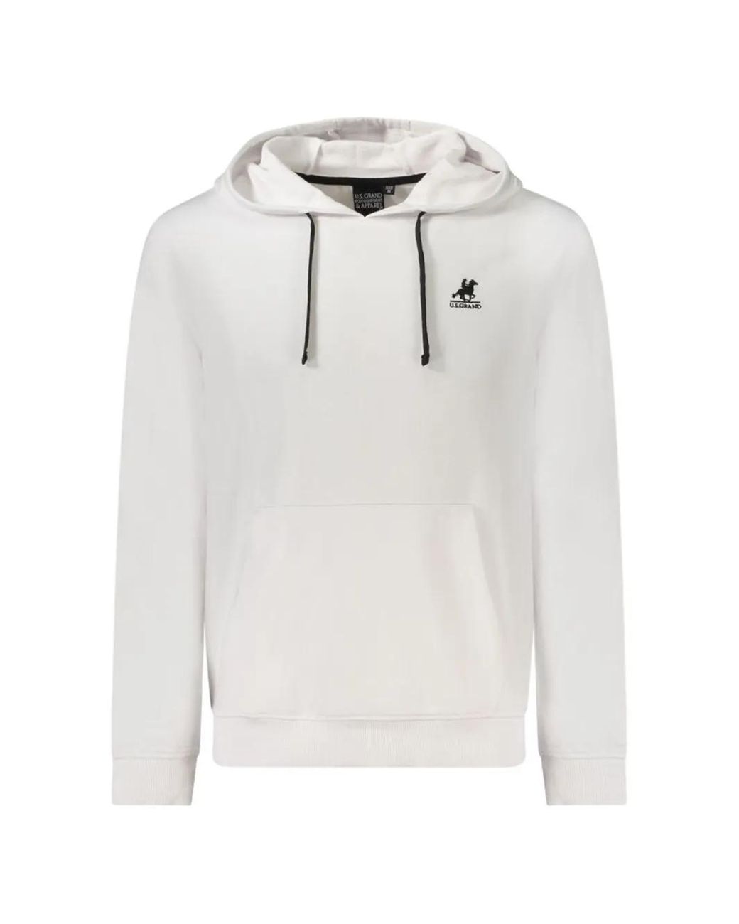 U.S. Grand White Hoodie En Coton for men