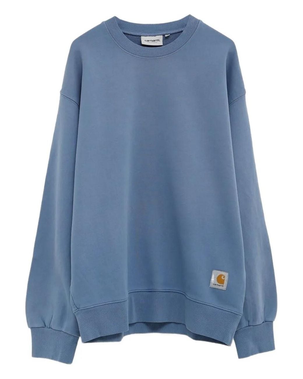 Carhartt Blue Hudson Logo-Patch Sweatshirt for men
