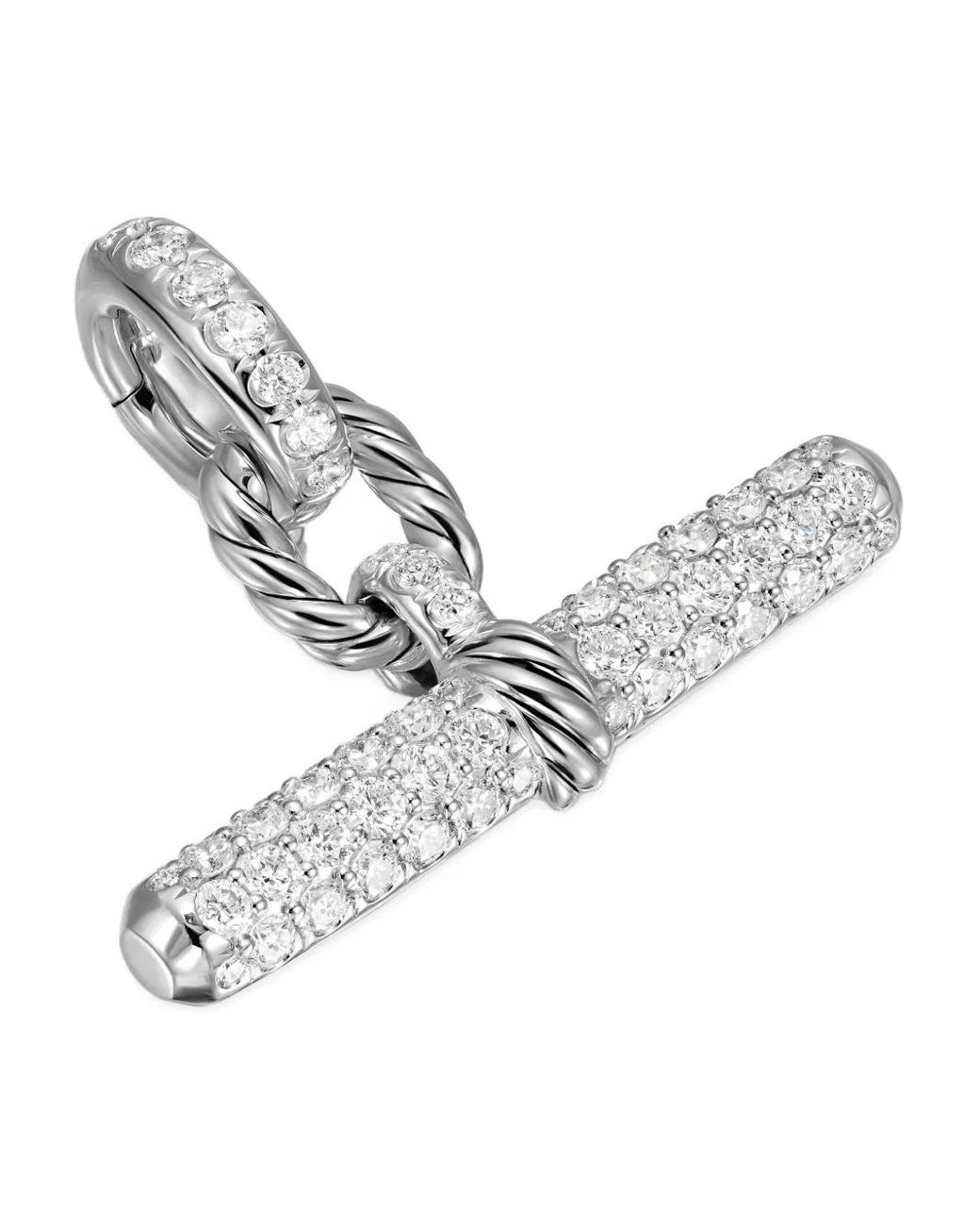 David Yurman White Dy Madison Diamond Pendant