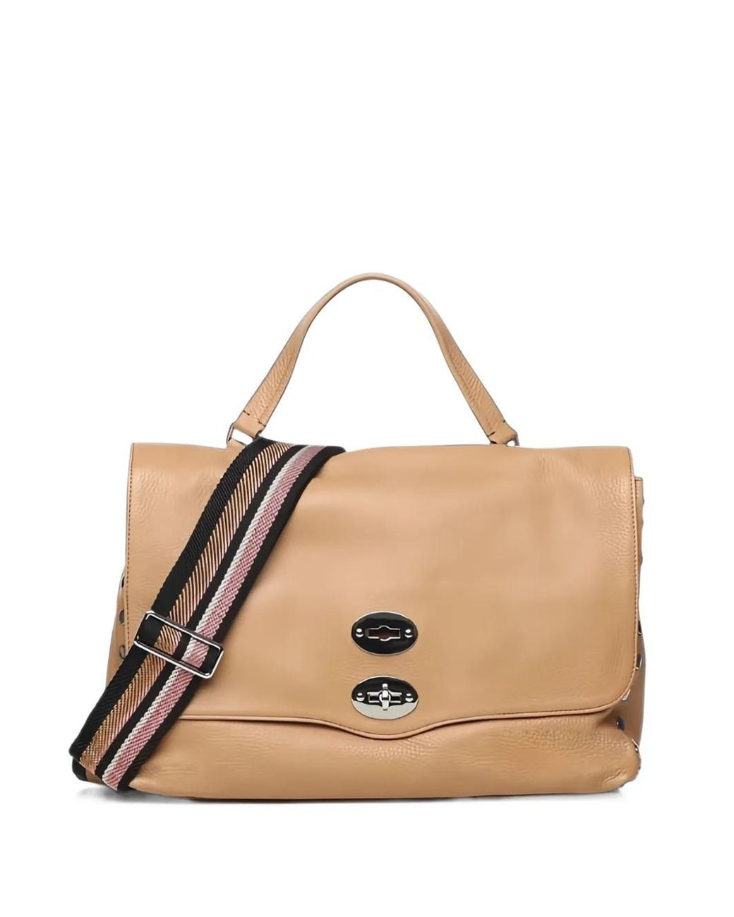 Zanellato Natural Small Postina Leather Tote Bag