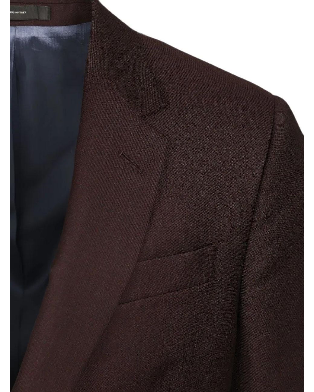 Paul Smith Brown Single-Breasted Suit for men