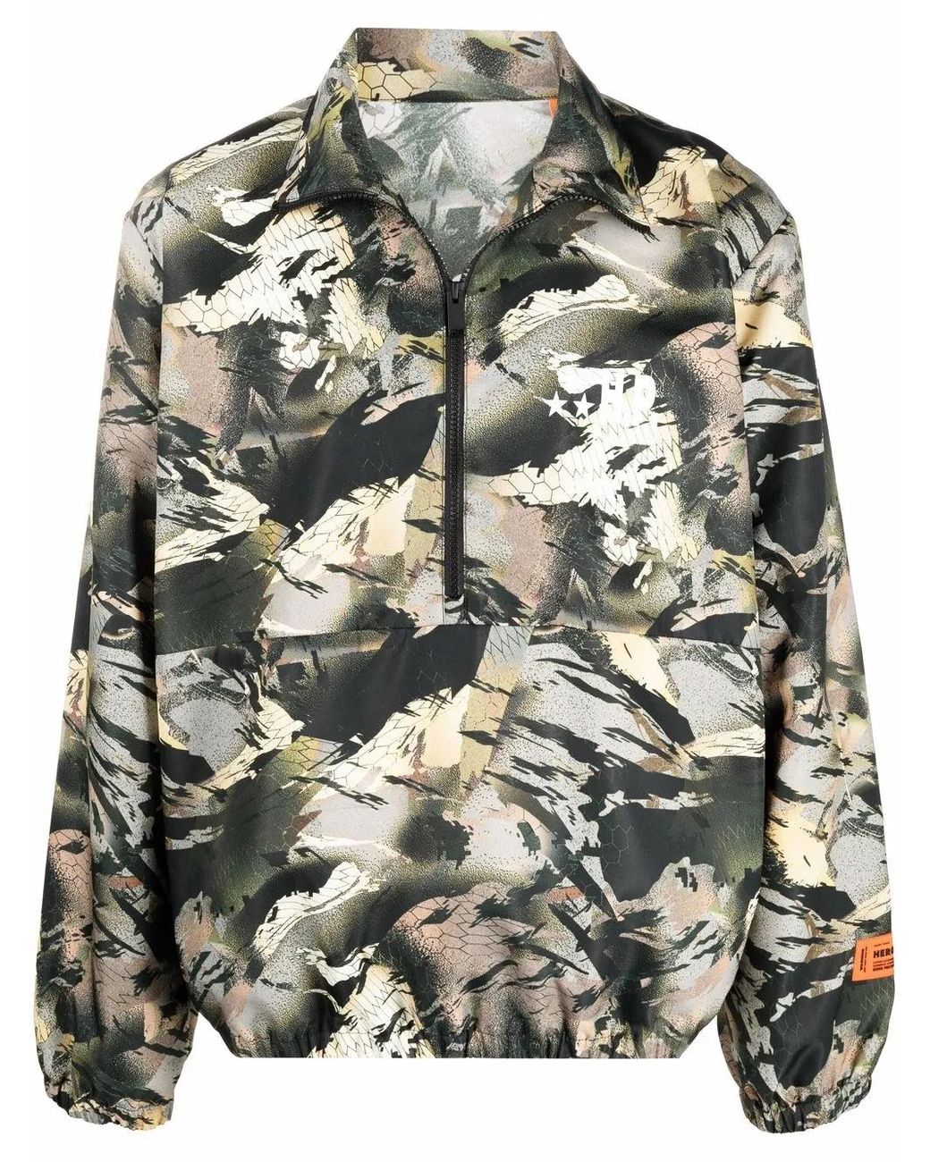 Heron Preston Gray Coats Green for men