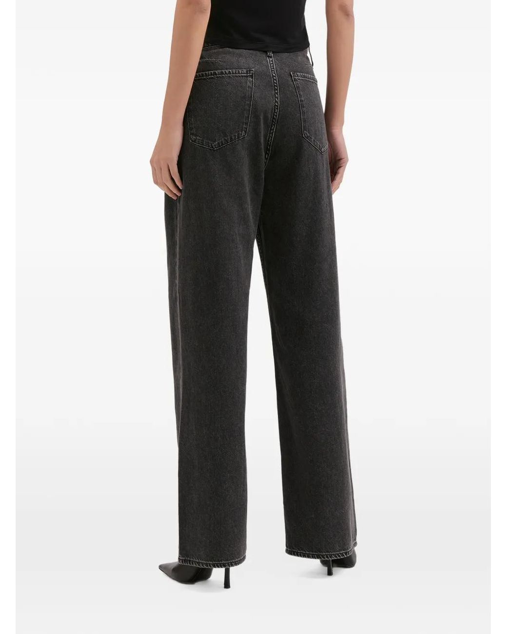 Rag & Bone Black Drawstring-Waist Jeans