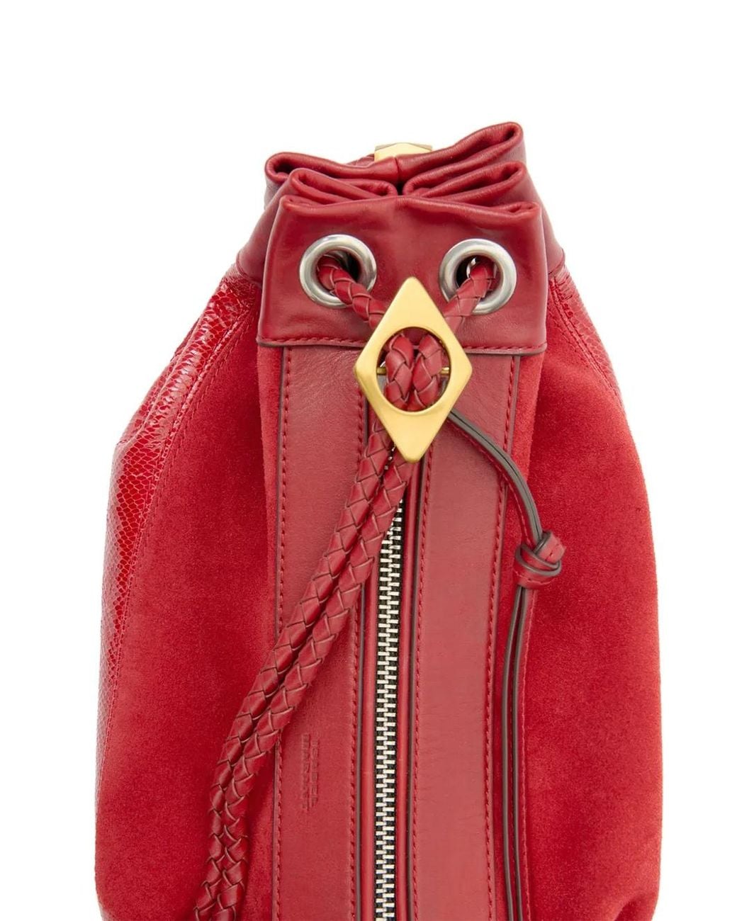 Isabel Marant Red Maia Medium Leather Bag