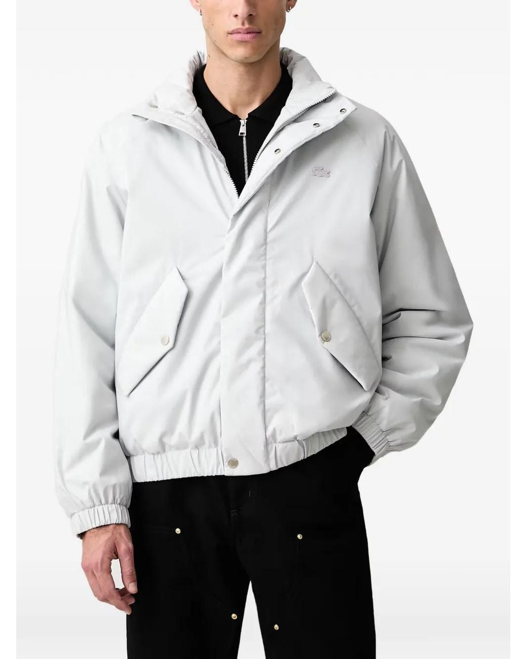 Lacoste Gray Water-Repellent Puffer Jacket for men