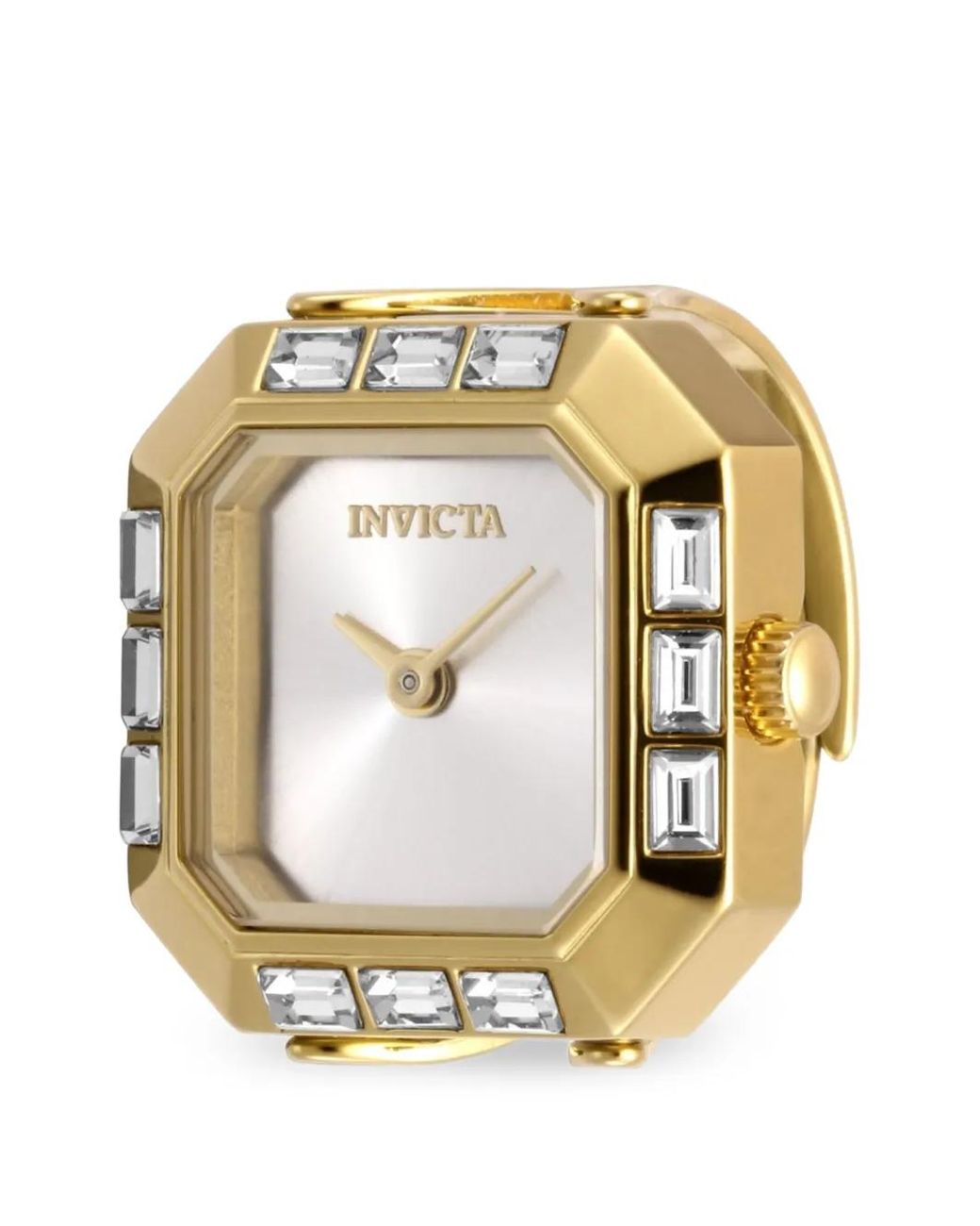 INVICTA WATCH Metallic Montre Mini Ring .5 Mm À Ornements En Cristal