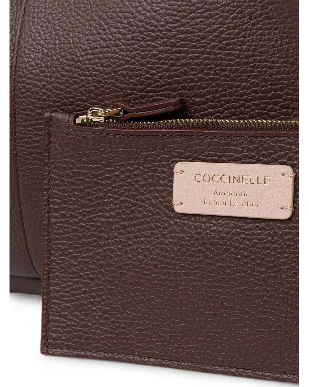 Coccinelle Brown Leather Tote Bag