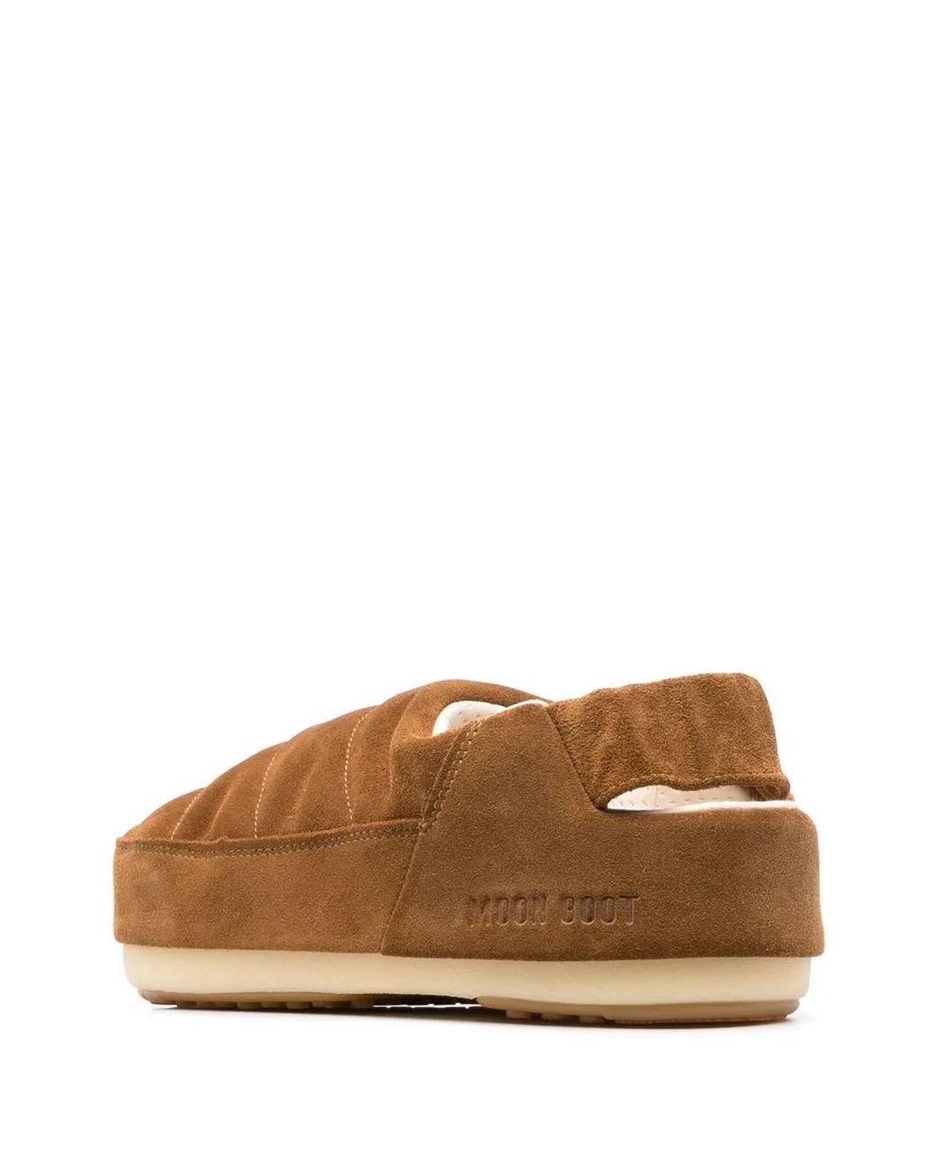 Moon Boot Brown Evolution Suede Slippers