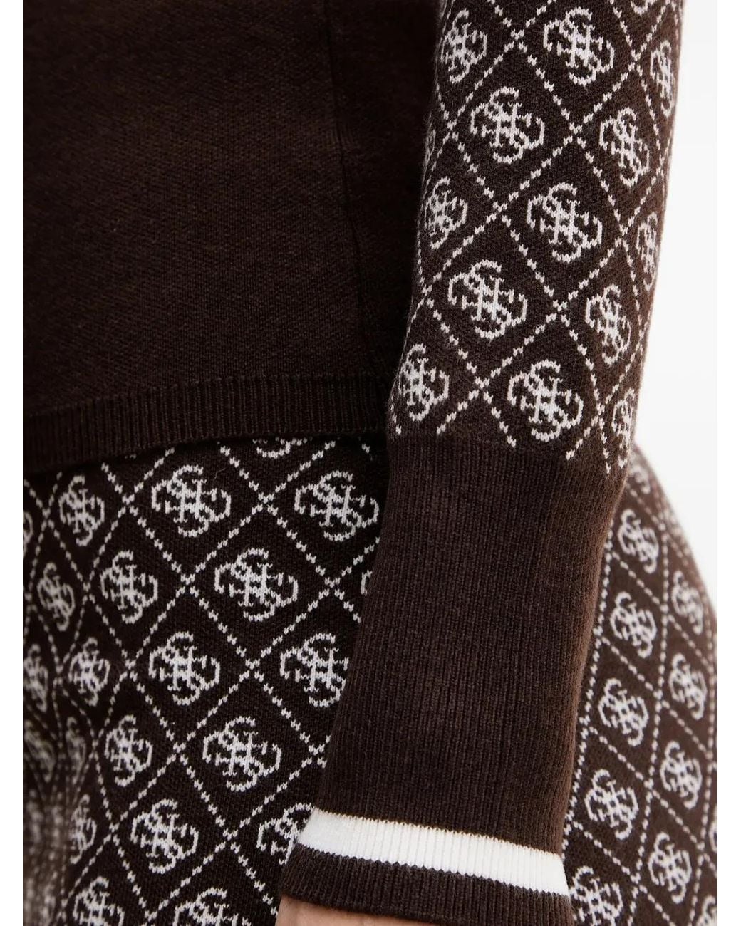 Sudadera Con Motivo De Manga Larga Guess de color Black
