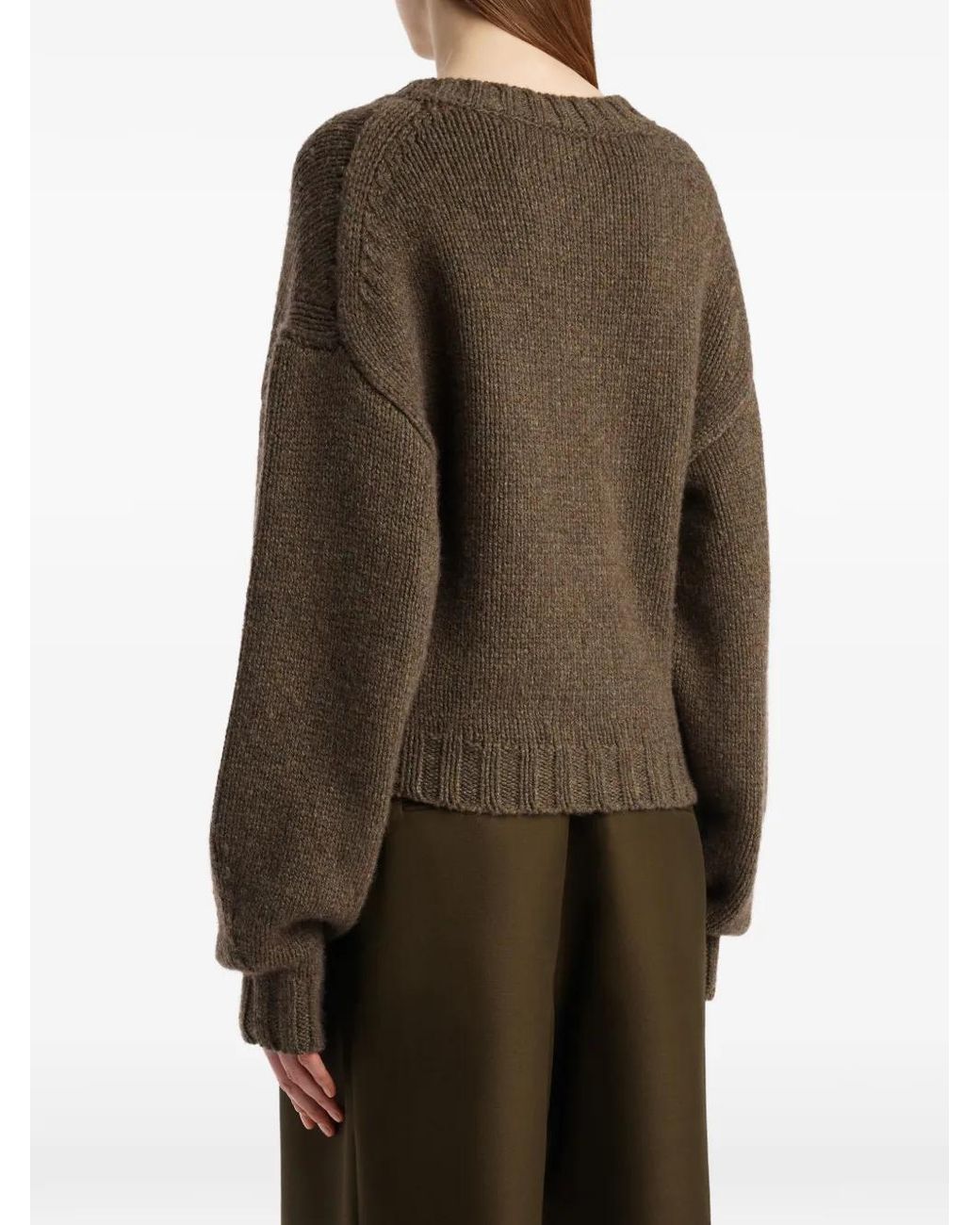 Khaite Brown Gemma Pullover