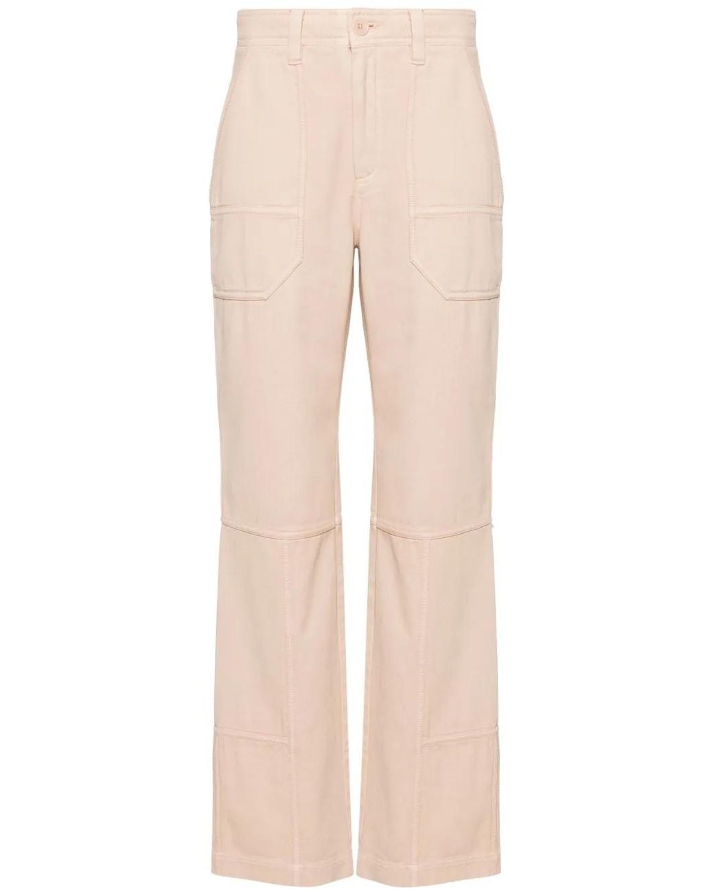 Zadig & Voltaire Natural Pepper High-Waist Straight-Leg Trousers