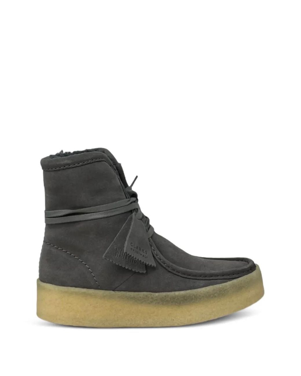 Clarks Black Wallabee Lace-Up Boots