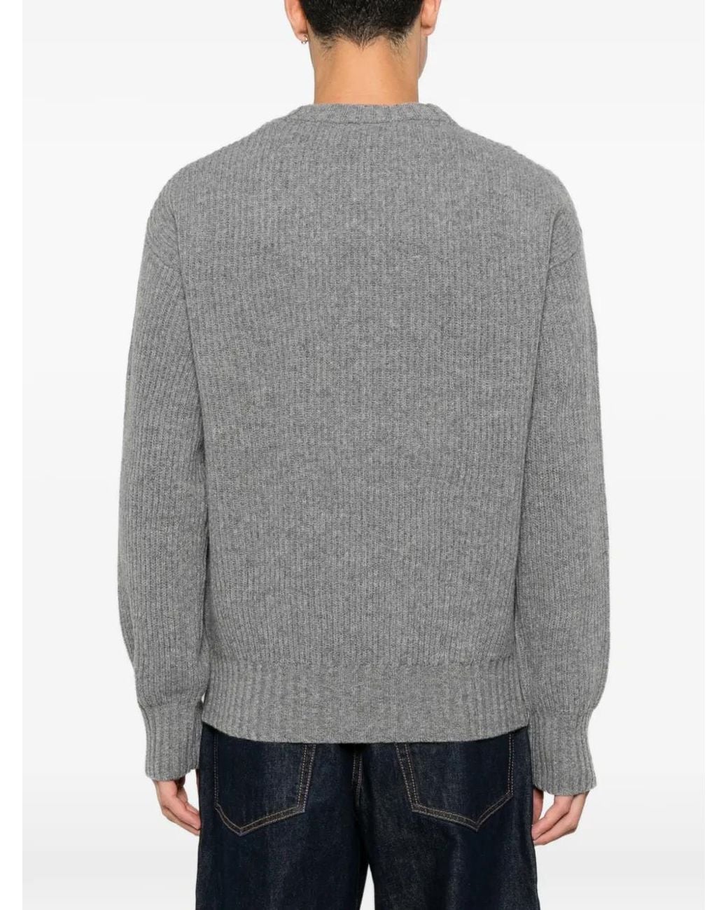 Diana Studio Gerippter Strickpullover in Gray für Herren