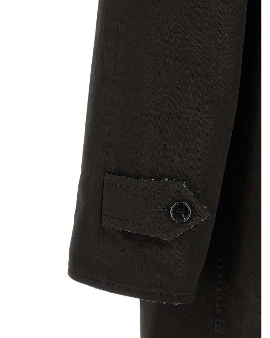 Prada Black Reversible Raglan Coat for men