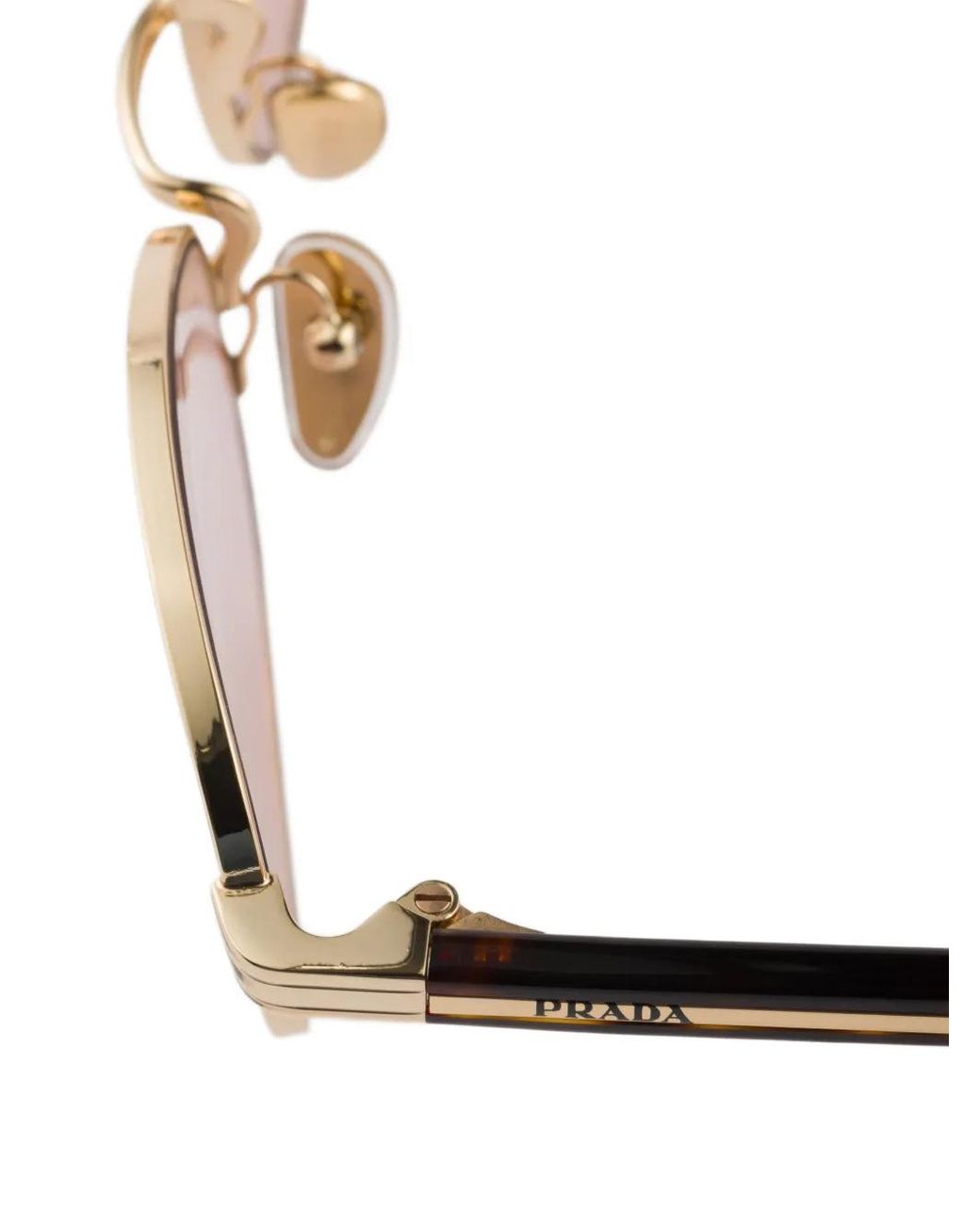 Prada Pink Sunglasses With The Iconic Metal Plaque