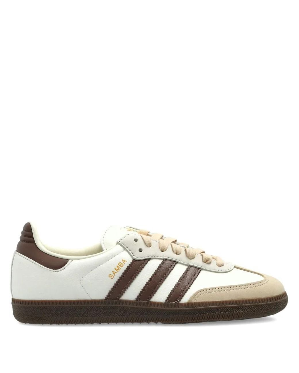 Adidas White Samba Og Leather Sneakers