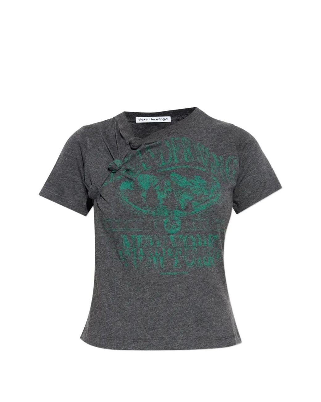 Alexander Wang Blue Knotted Graphic T-Shirt