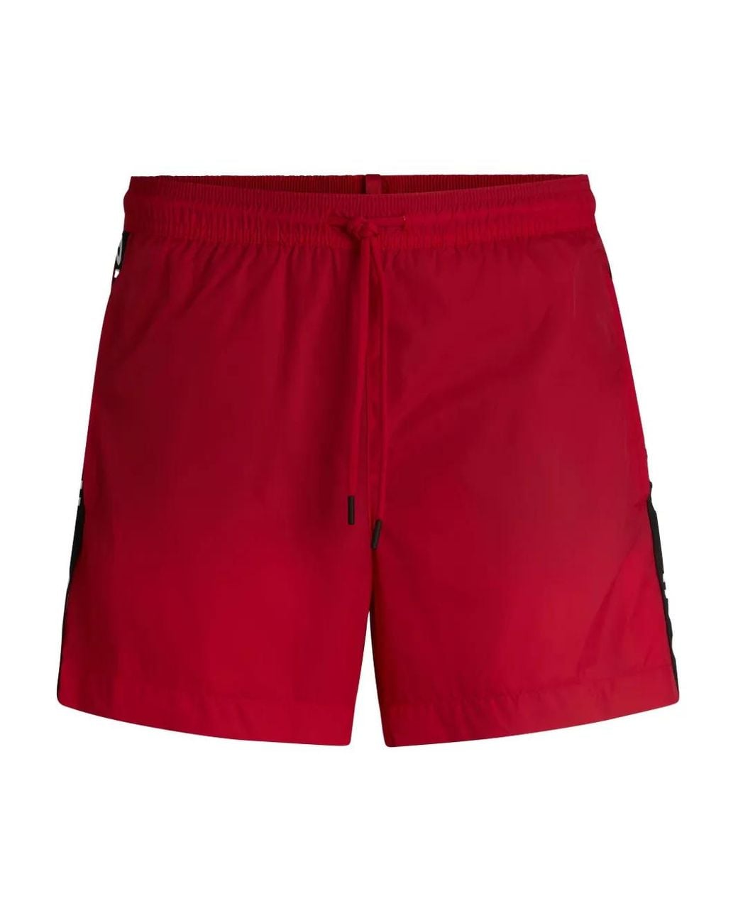 HUGO Red Logo-Tape Swim Shorts for men