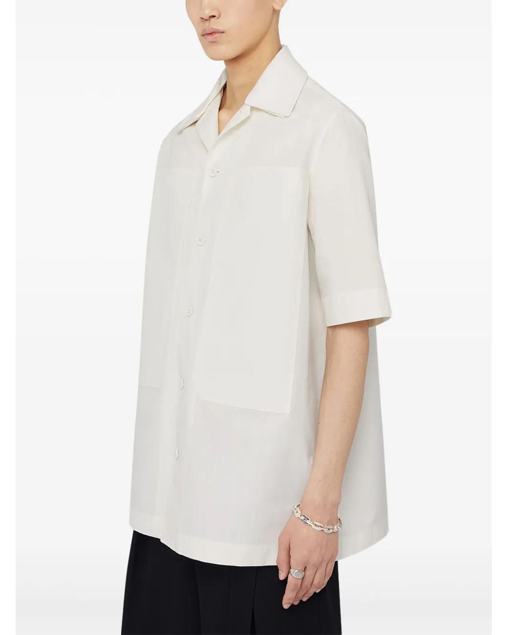 Jil Sander White Layered Button-Up Shirt for men