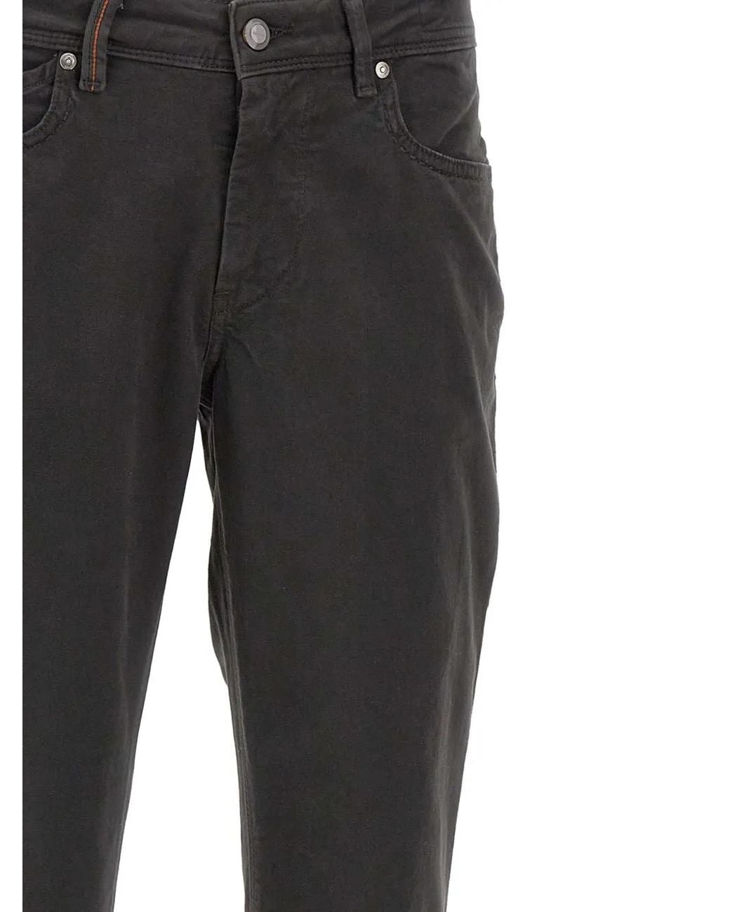 Re-hash Gray Rubens Z Logo-Patch Stretch Trousers for men