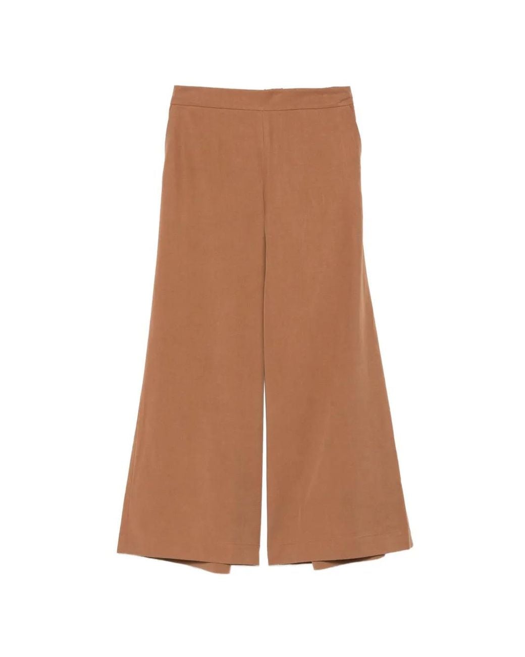 Marc O' Polo Brown Pantalon Palazzo À Taille Élastiquée