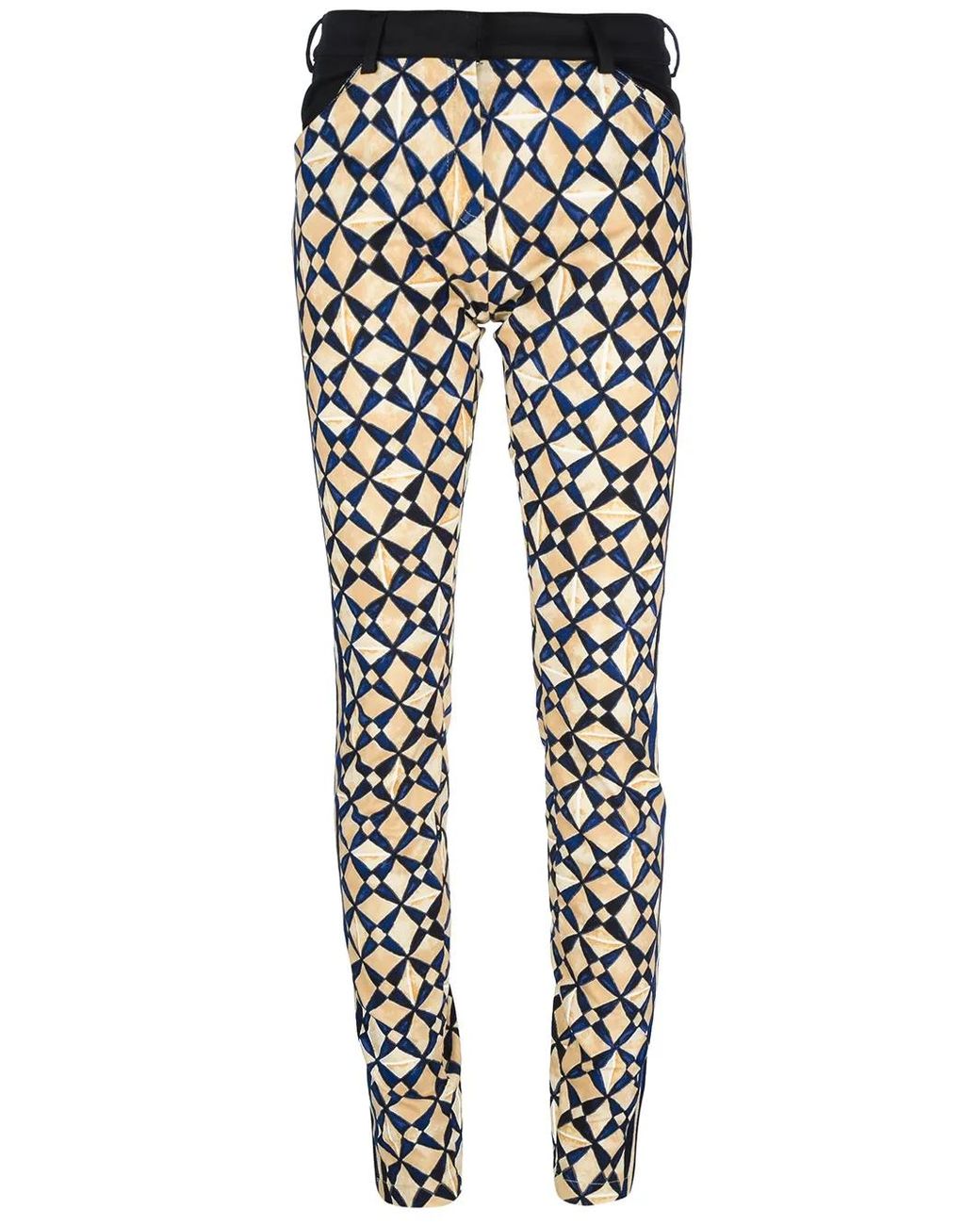 Balenciaga Black Geometric Print Jeggings