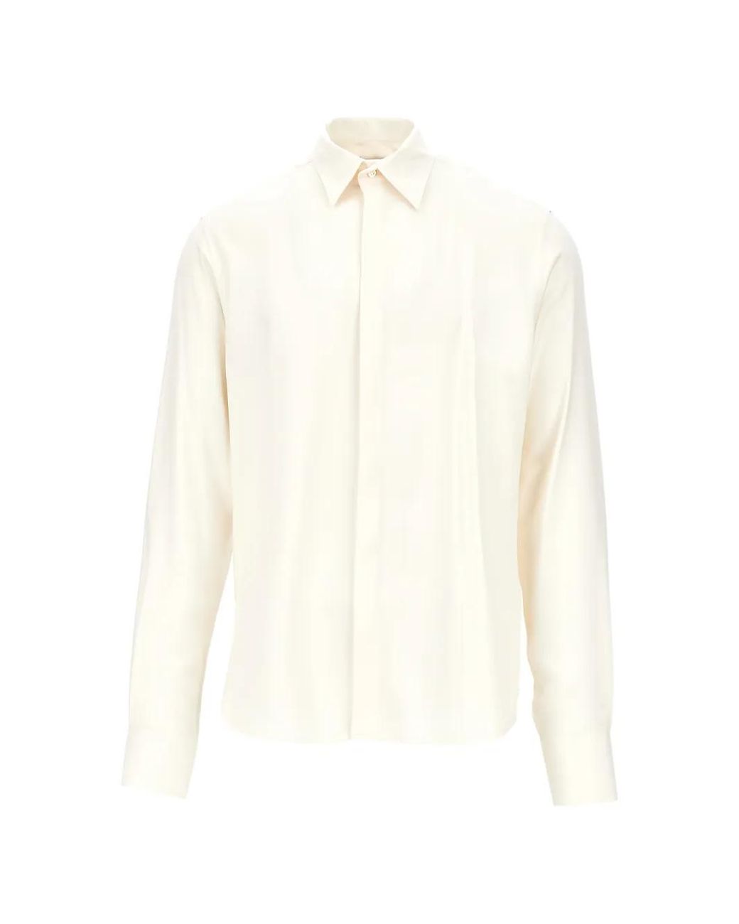 MARSĒM White Concealed-Front Shirt for men