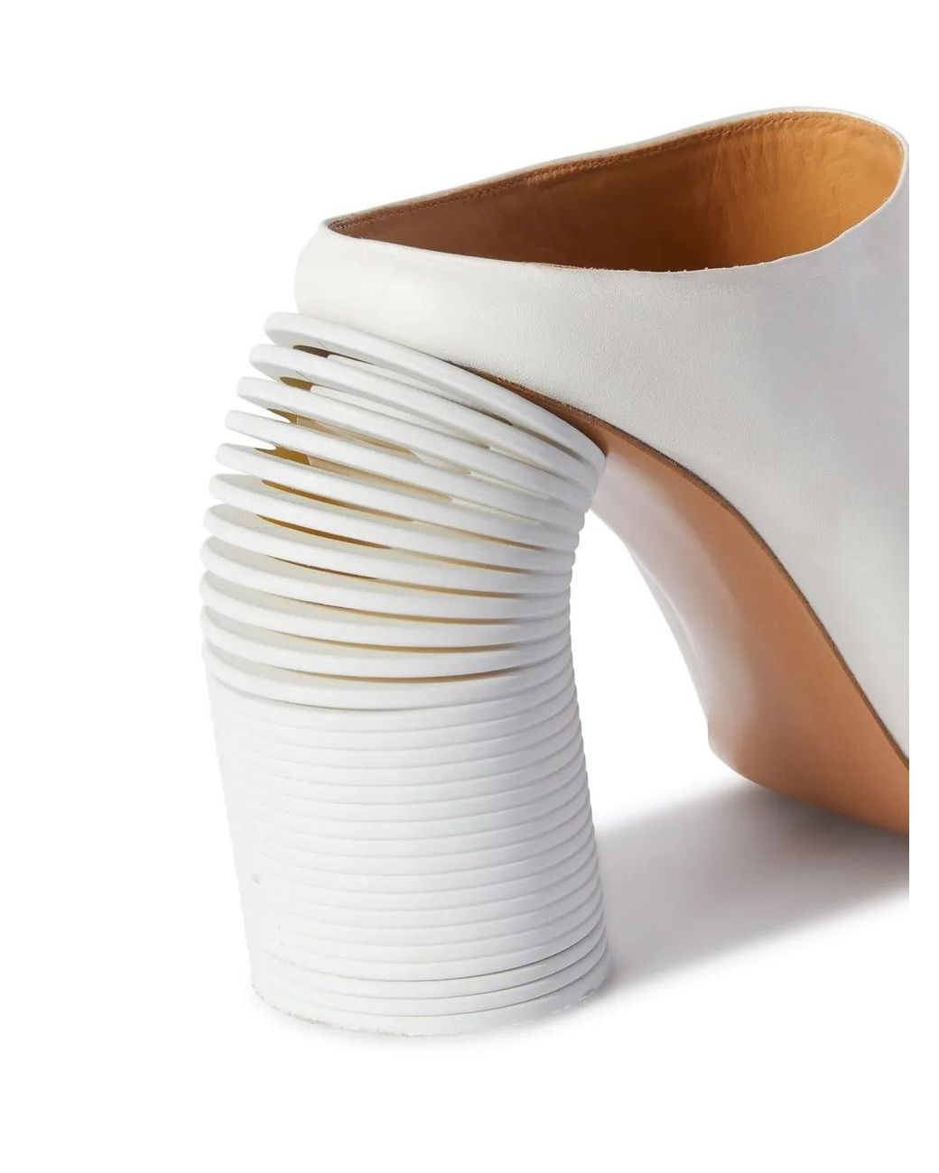 Off-White c/o Virgil Abloh White Spring Leather Mules