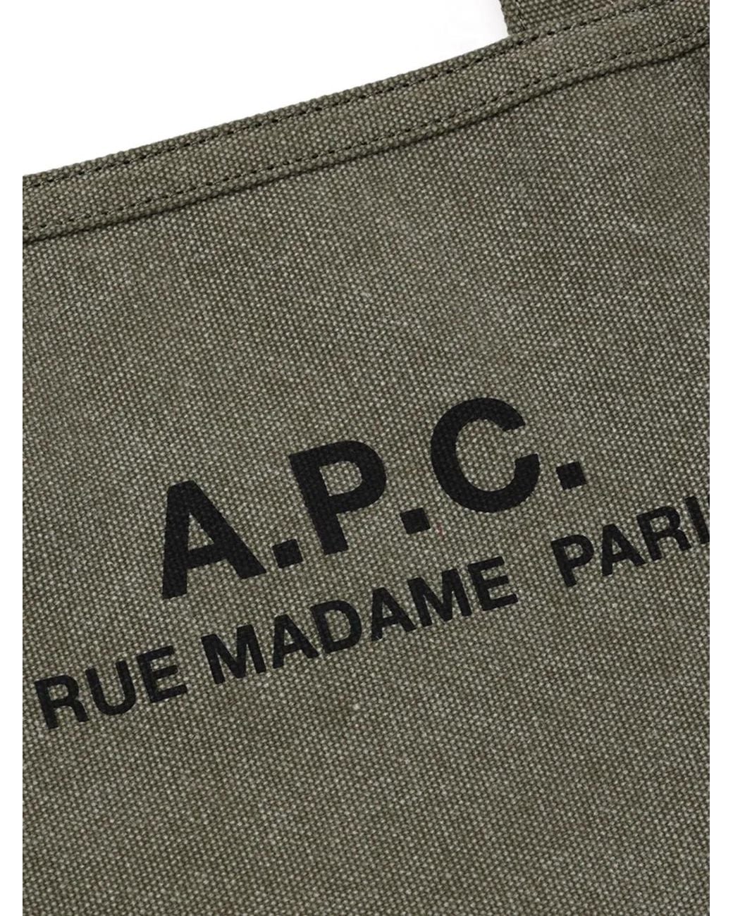 A.P.C. Green Recovery Cabas Bags
