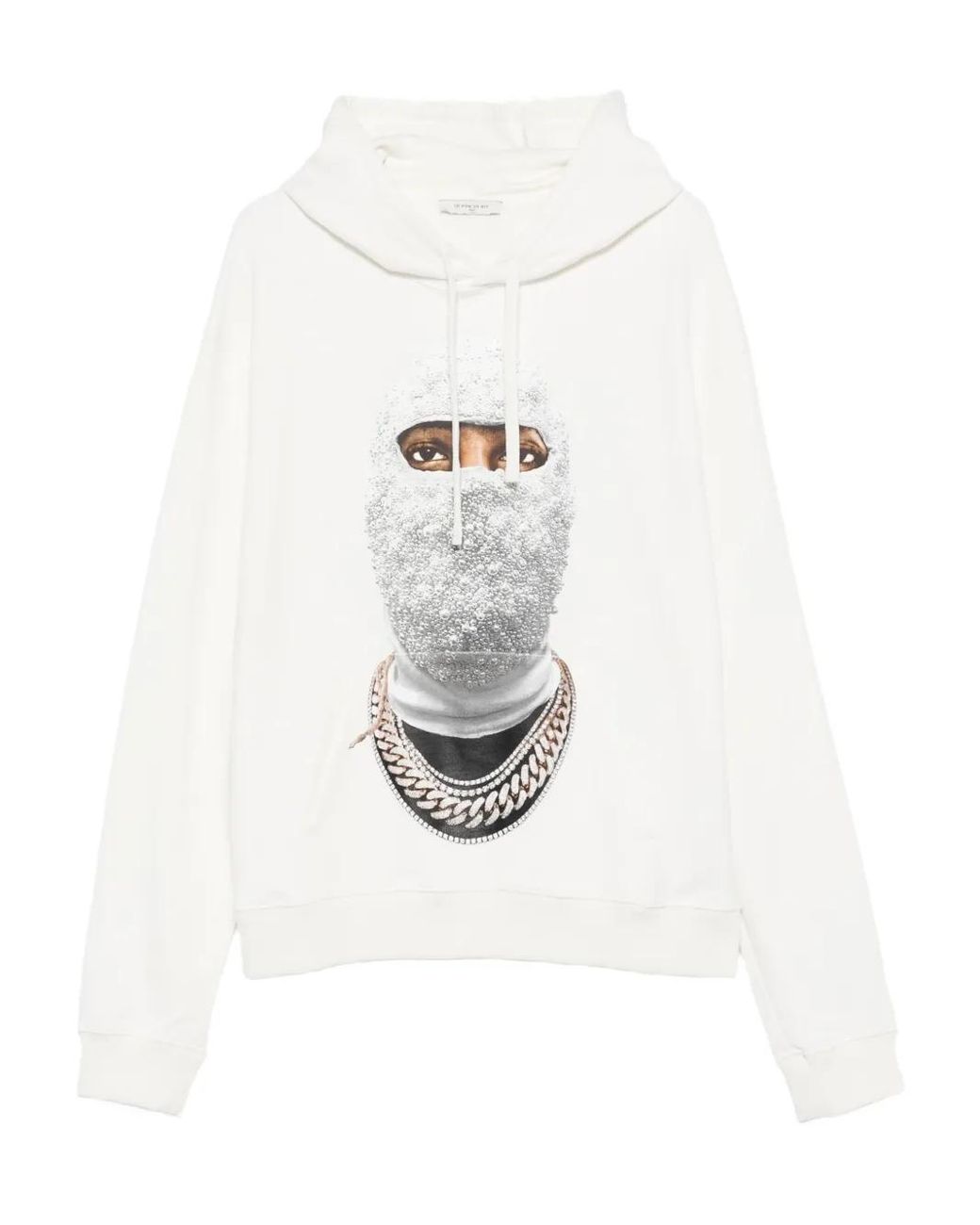 Ih Nom Uh Nit White Graphic-Print Hoodie for men