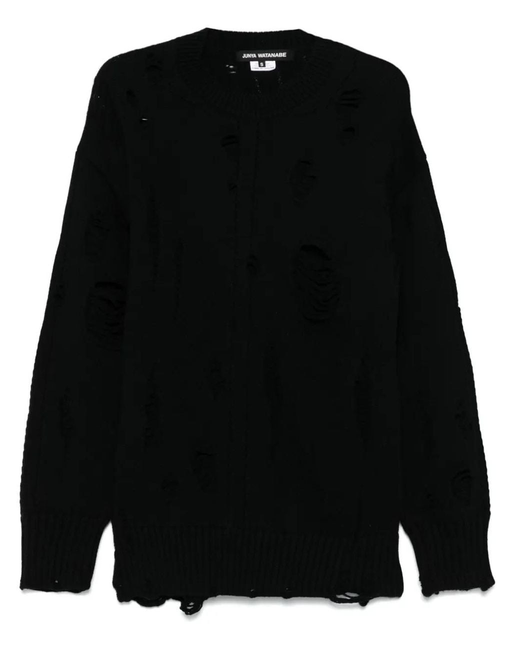 Junya Watanabe Gerafelde Trui in het Black