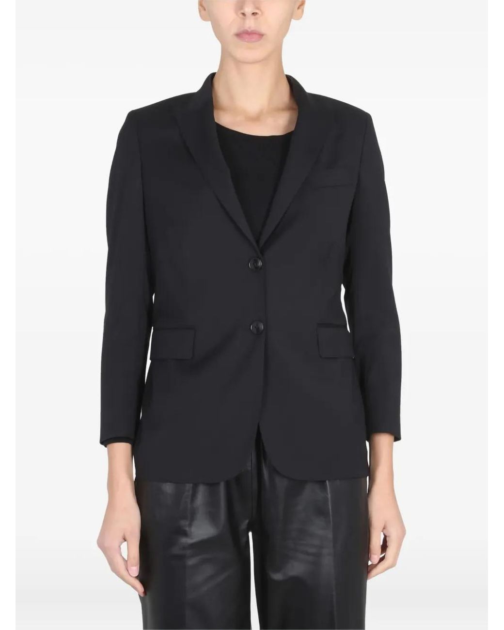 SAULINA Black Angelica Button Jacket