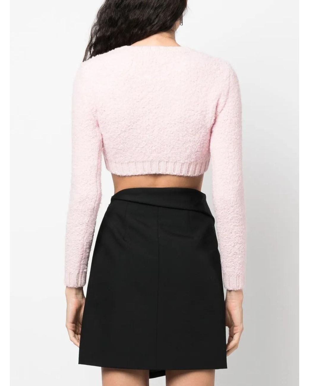 Gcds Pink Crop Top With Decoration