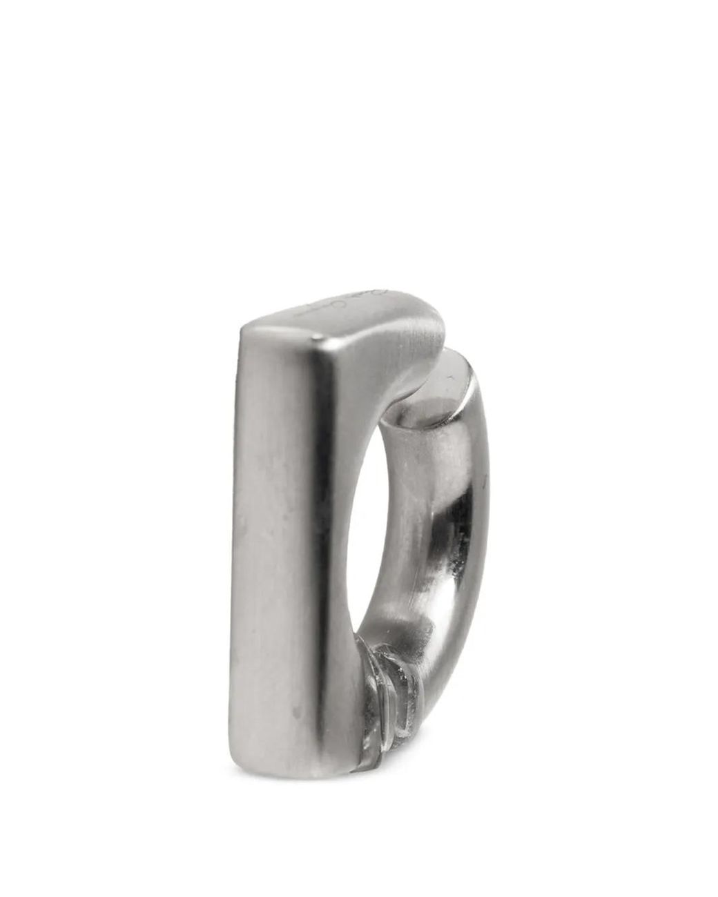 Rick Owens Gray Crystal Prong Geometric Earrings
