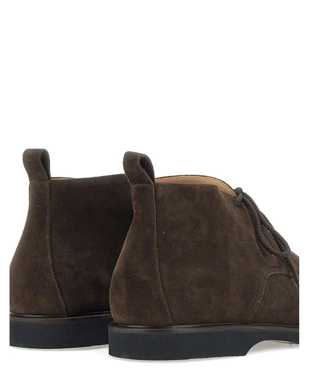 Duca Degli Abruzzi Brown Ascanio Suede Loafers for men