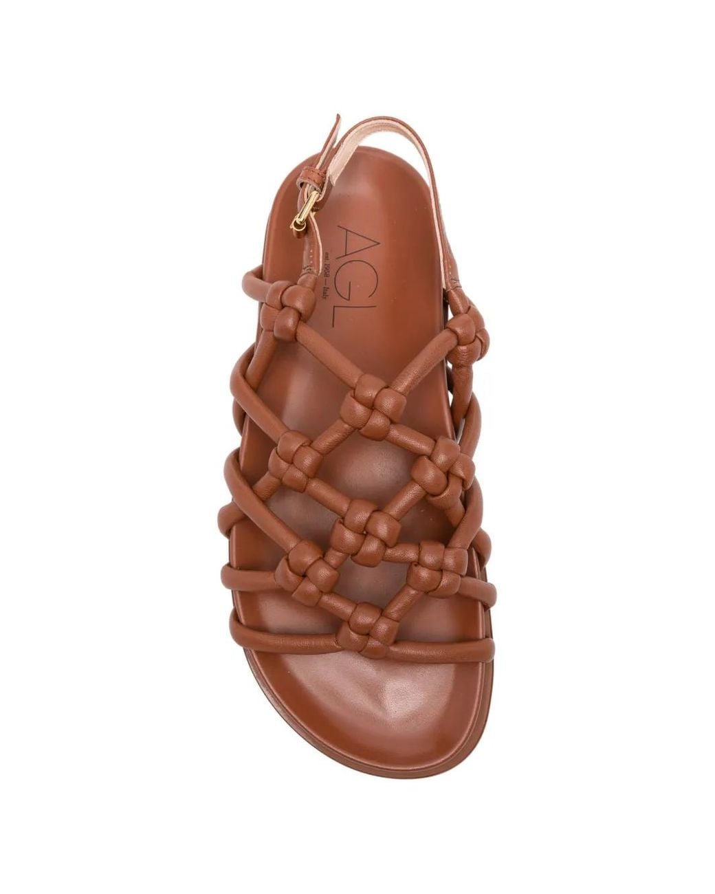 Agl Attilio Giusti Leombruni Brown Knots Sandals