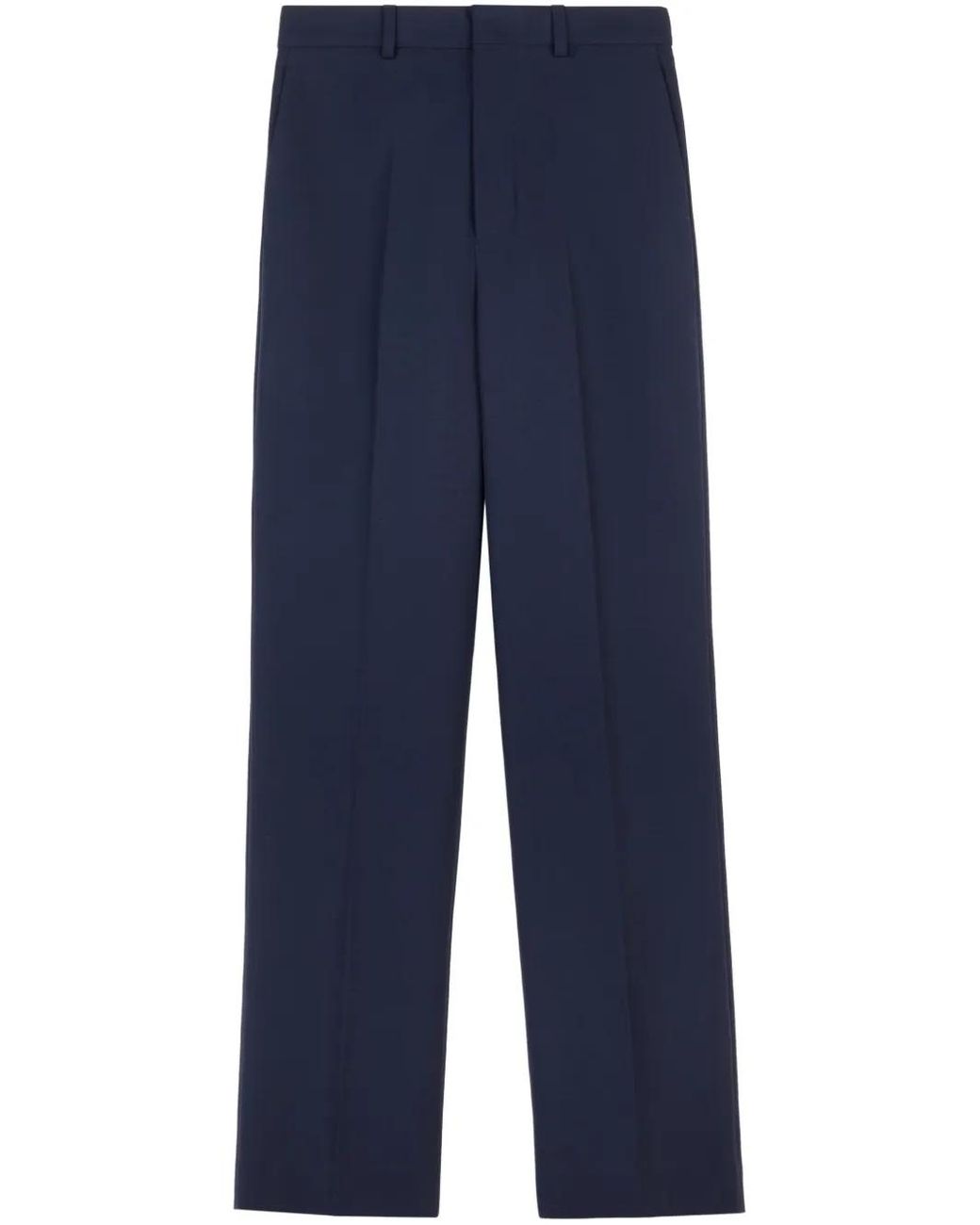 Tod's Blue Tailored Straight-Leg Trousers
