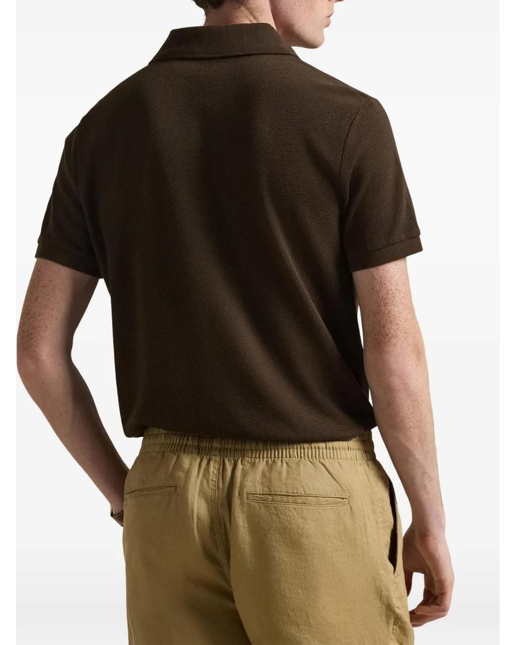 Polo Ralph Lauren Brown Short-Sleeve Polo Shirt for men