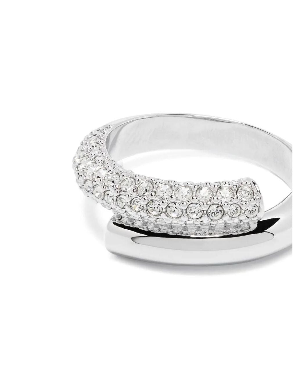 Swarovski Ring Verfraaid Met Kristallen in het White
