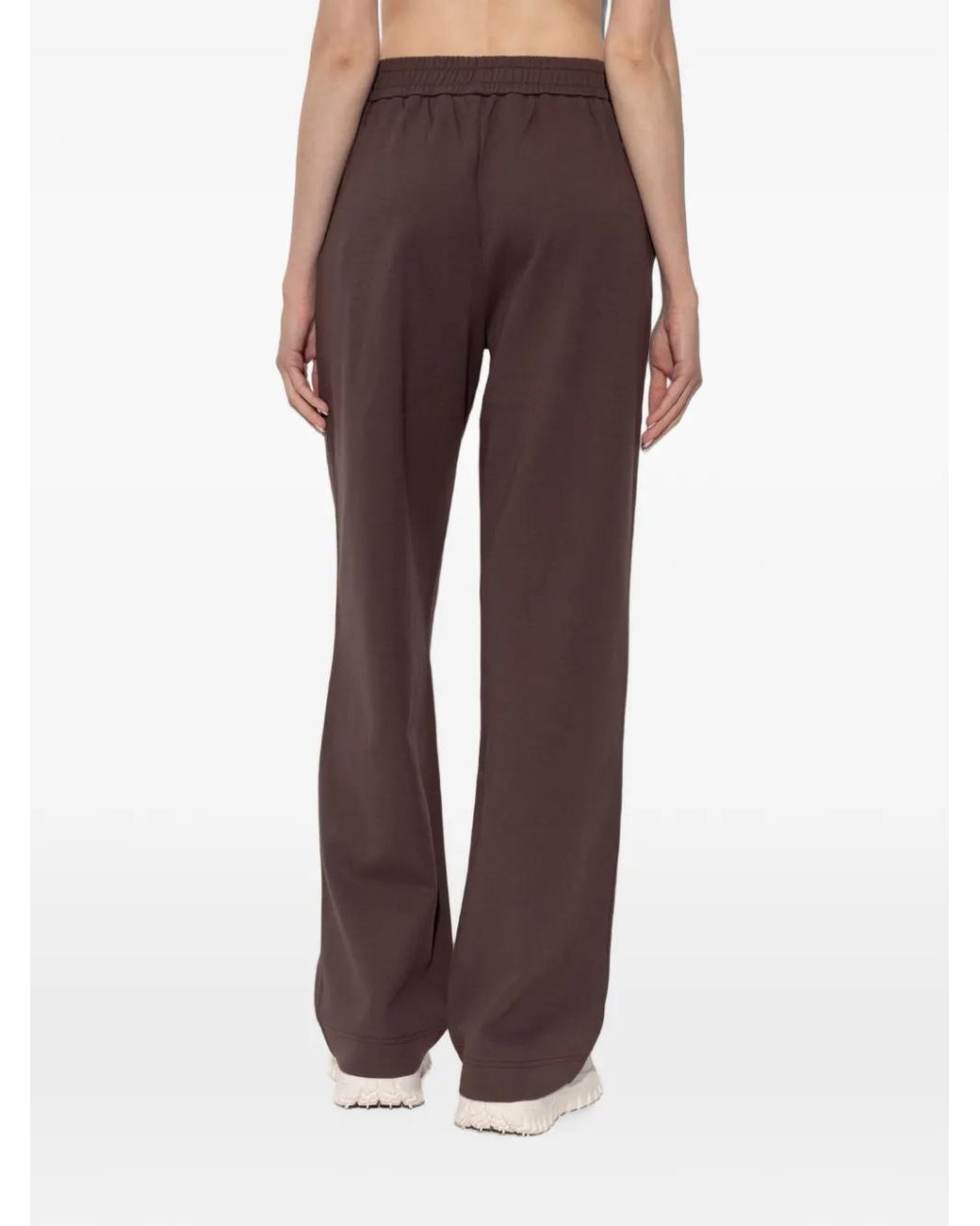 Moncler Purple Pantalon De Jogging À Patch Logo