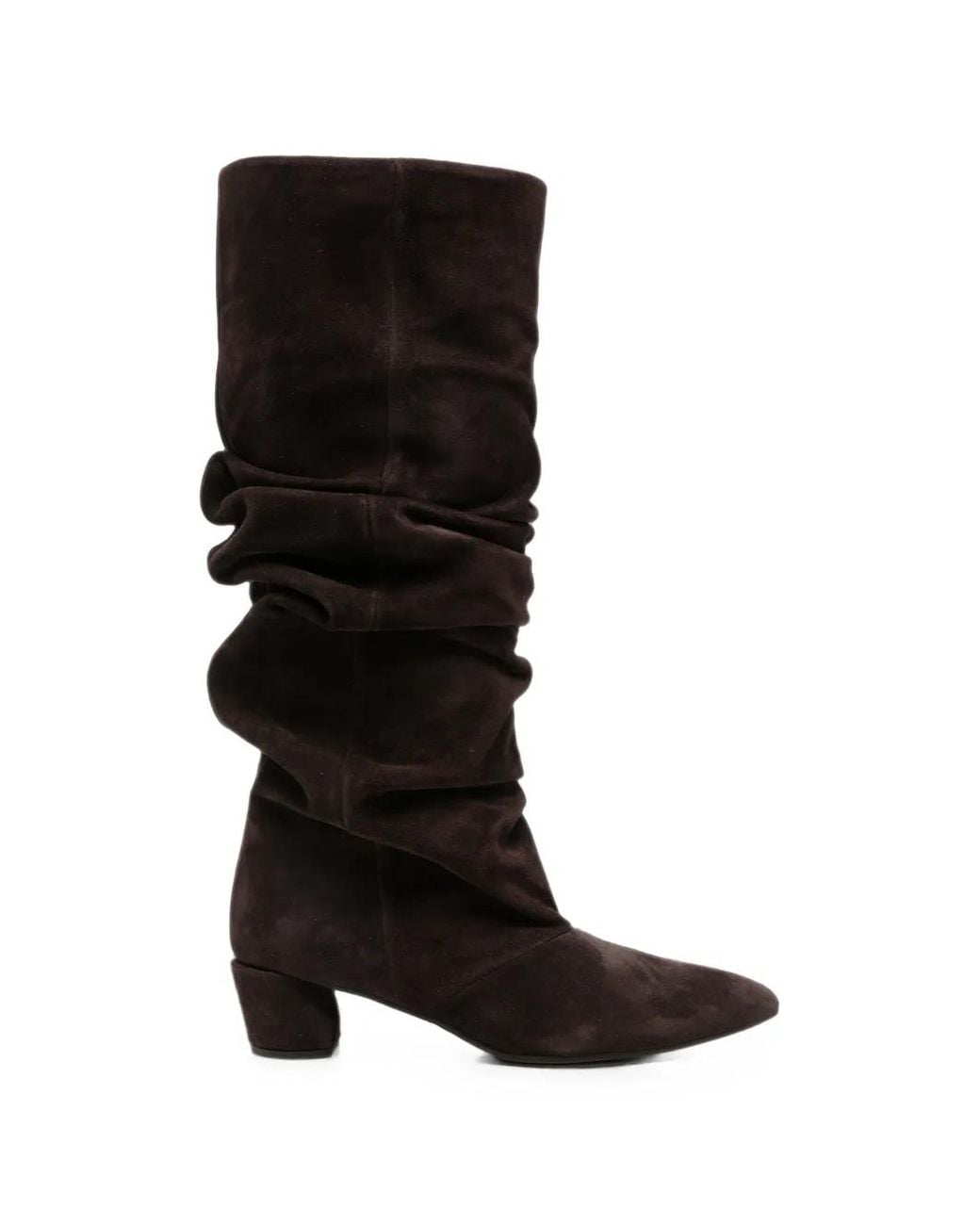 Liska Black Slouchy Suede Boots