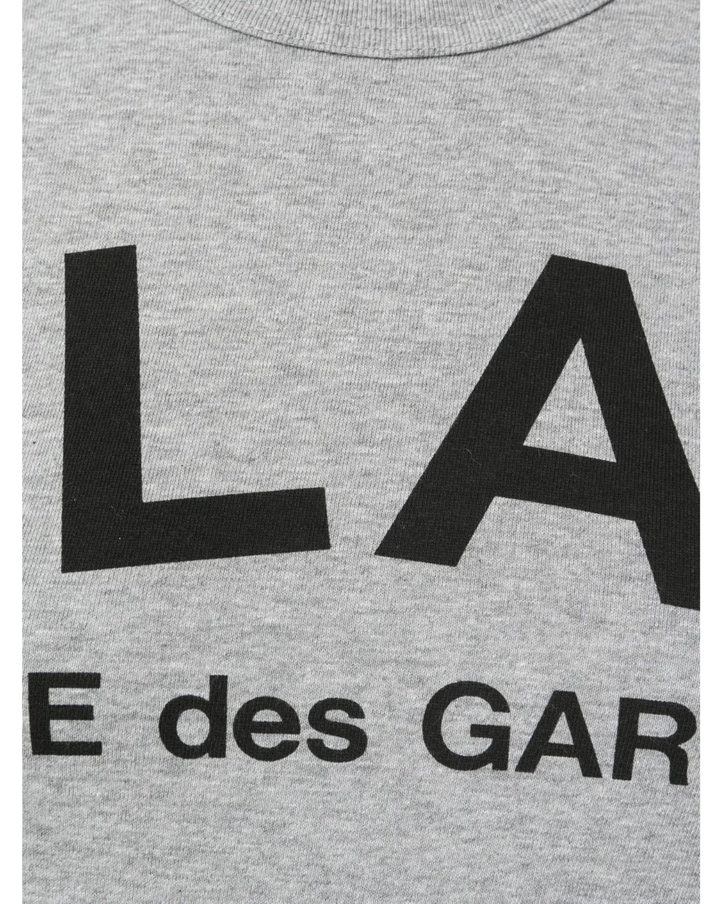 COMME DES GARÇONS PLAY Gray Logo-Print T-Shirt