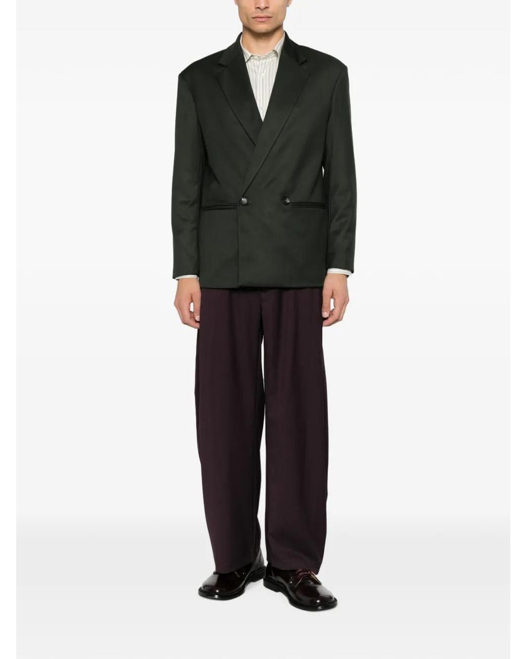 Imperial Gray Double-Breasted Jacket for men